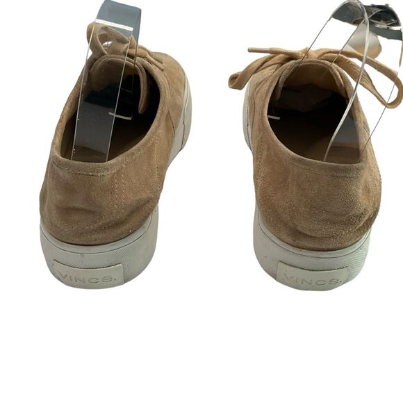 Vince Tan Suede Platform Low Top Sneakers Size 8.5 - Picture 14 of 14